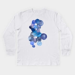 Watercolor Bubbles Kids Long Sleeve T-Shirt